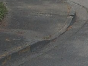 lowered curb